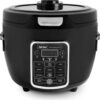 Aroma Professional ARC-1230B Grain, Oatmeal,Slow Cooker, Saute, Steam, Timer, 10 Cup Uncooked/20 Cup Cooked, Black