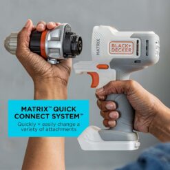 BLACK+DECKER MATRIX 20V MAX Drill Kit with Storage Case (BDCDMT120WCSTFF)