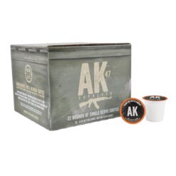 Black Rifle Coffee Company AK Espresso, Medium Roast Coffee Pods, 32 Single Serve Coffee Pods