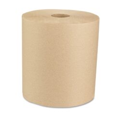 Boardwalk 16GREEN Green Seal Recycled Paper Towel Roll, Hardwound, Universal Roll Towels, Natural, 8