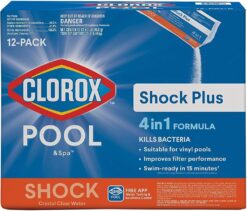 Clorox Pool&Spa 32312CLX Shock Plus, 12-Pound, White