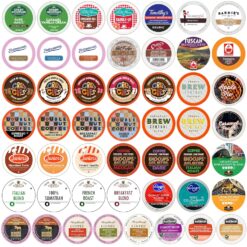 Coffee Variety Pack Sampler, Single Serve cups for the Keurig K Cup Brewer, 50 count