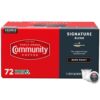 Community Coffee Signature Blend 72 Count Coffee Pods, Dark Roast, Compatible with Keurig 2.0 K-Cup Brewers, Box of 72 Pods