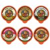 Crazy Cups Decaf Variety Pack, Hot Or Iced Coffee, Coffee Pods Variety With Decaf Flavored Coffee Pods For Keurig K Cups Machines, Decaf Coffee Variety Pack, 72 Count