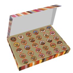Crazy Cups Deluxe Holiday Flavored Coffee Gift Box, Assorted Flavored Coffee for Keurig K-Cups Machines, Medium Roast Coffee in Recyclable Pods, 30 Count…