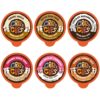 Crazy Cups Flavored Coffee Pods Variety Pack, Medium Roast Flavored Coffee K Cups Variety Pack (Including Pumpkin), Single Serve Coffee in Recyclable Coffee Pods for Keurig K cups Machines, 72 Count