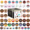 Crazy Cups Variety Pack, Single Serve Pods for Keurig K-Cup, Assorted Flavors like Espresso, Dark Roast, Breakfast Blend, Coffee, 50 Count