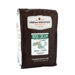 Fresh Roasted Coffee, Decaf Irish Cream Flavored Coffee, 5 lb (80 oz), Medium Roast, Kosher, Ground