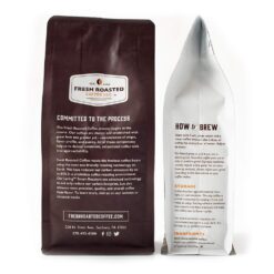 Fresh Roasted Coffee, Fair Trade Organic Peruvian Water-Processed Half-Caf, 5 lb (80 oz), Kosher, Medium Roast, Ground