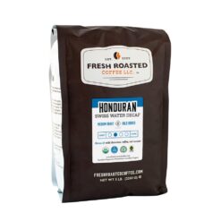 Fresh Roasted Coffee, Organic Honduran Water Decaf, 5 lb (80 oz), Fair Trade Kosher RFA, Medium Roast, Ground