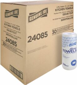 Genuine Joe 24085 Perforated Paper Towels, 9-Inch x11-Inch , 85Shts, 35/CT, White