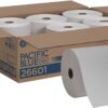Georgia-Pacific Blue Basic Recycled Paper Towel Rolls (Previously Branded Envision) by PRO , White, 26601, 800 Feet Per Roll, 6 Rolls Per Case