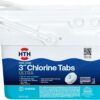 HTH 42056W Swimming Pool Care 3" Chlorine Tabs Ultra, Individually Wrapped Tablets, 8lb