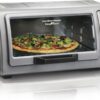 Hamilton Beach 6 Slice Countertop Toaster Oven With Easy Reach Roll-Top Door, Bake, Broil & Toast Functions, Auto Shutoff, Silver (31127D)