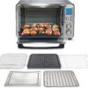 Hamilton Beach Sure Crisp Air Fryer Toaster Oven Combo & Electric Indoor Grill, 450 F Searing Temp, Bake, Broil, Toast and Pizza Functions, 88 cu. ft., 6 Slice Capacity, Stainless Steel (31395)