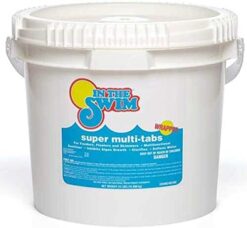 In The Swim 3 inch 5-in-1 Super Multi-Tabs – Swimming Pool Sanitizer – Chlorine - Algaecide - Stabilizer - Clarifier - 24 Pounds