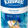 Kleenex® Premier Kitchen Paper Towels (13964), Cloth-Like Softness, White, (24 Rolls/Case, 70 Sheets/Roll, 1,680 Sheets/Case)