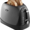 Oster 2 Slice, Bread, Bagel Toaster, Metallic Grey
