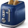 Oster® Retro 2-Slice Toaster with Quick-Check Lever, Extra-Wide Slots, Impressions Collection, Blue