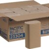 Pacific Blue Basic Recycled Multifold Paper Towels (Previously Branded Envision) by GP PRO (Georgia-Pacific), Brown, 23304, 250 Towels Per Pack, 16 Packs Per Case