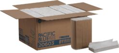 Pacific Blue Basic‚ C-Fold Paper Towels (previously branded Acclaim) by GP PRO, White, 20603, 240 towels per pack, 10 packs per case