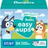 Pampers Easy Ups Boys & Girls Potty Training Pants - Size 5T-6T, One Month Supply (84 Count), Training Underwear (Packaging May Vary)
