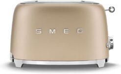 SMEG 2 Slice Retro Toaster (Matte Champagne)