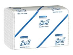 Scott Multifold Paper Towels for Small Business (08009), 9.2” x 9.4”, (4000 Towels per Case), White, 250 Count (Pack of 16)