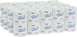 Scott® Professional Standard Roll Toilet Paper (48040), with Elevated Design, 2-Ply, White, Individually wrapped rolls, (550 Sheets/Roll, 40 Rolls/Case, 22,000 Sheets/Case)