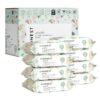 The Honest Company Clean Conscious Unscented Wipes | Over 99% Water, Compostable, Plant-Based, Baby Wipes | Hypoallergenic for Sensitive Skin, EWG Verified | Geo Mood, 576 Count