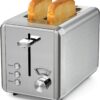 Toaster Stainless Steel, 6 Bread Shade Settings, Bagel/Defrost/Cancel Function, 1.5in Wide Slot, High Lift Lever, Removable Crumb Tray, for Various Bread Types