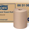 Tork Paper Towel Roll Natural H86, Universal, for Mini Dispensers, 6 Rolls x 550 ft, 8631060