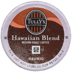 Tully's Hawaiian Blend Coffee K-Cup, 48 Count (Packaging May Vary)