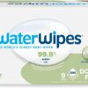 WaterWipes Plastic-Free Textured Clean, Toddler & Baby Wipes, 99.9% Water Based Wipes, Unscented & Hypoallergenic for Sensitive Skin, 540 Count (9 packs), Packaging May Vary