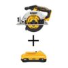 DEWALT DCS565BWDCB240 20V MAX Cordless Brushless 6-1/2 in. Circular Saw with 20V MAX Compact Lithium-Ion 4.0Ah Battery Pack