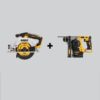 DEWALT DCS565BWDCH273B 20V MAX Cordless Brushless 6-1/2 in. Circular Saw and Brushless 1 in. SDS Plus L-Shape Rotary Hammer (Tools-Only)