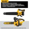 DEWALT DCBL722P1W620B 20V MAX 125 MPH 450 CFM Brushless Cordless Battery Powered Handheld Leaf Blower Kit & Cordless Chainsaw (Tool Only)