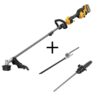 DEWALT DCST972W8HT6PS 60V MAX Brushless Cordless Battery Powered Attachment Capable String Trimmer Kit, Hedge Trimmer & Pole Saw Attachments