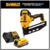 DEWALT DCN660BWDCBP034 20V MAX XR Lithium-Ion 16-Gauge Cordless Angled Finish Nailer with 1.7Ah Battery Pack and Charger