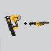 DEWALT DCN21PLBW513B 20V MAX XR Cordless Brushless 2-Speed 21-Degree Plastic Collated Framing Nailer & Cordless 3/8 in. Ratchet (Tools-Only)