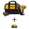 DEWALT DCN692M1W205 20V MAX Lithium-Ion Cordless Brushless 2-Speed 30° Paper Collated Framing Nailer with 4Ah and 5Ah Batteries and Charger