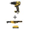 DEWALT DCD709BW512B240 ATOMIC 20V MAX Cordless Brushless Compact 1/2 in. Hammer Drill, ATOMIC 20V 1/2 in. Ratchet, & 20V Compact 4.0Ah Battery