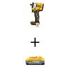 DEWALT DCF921BWDCBP520 Atomic 20V Max Cordless Brushless 1/2 in. Variable Speed Impact Wrench with Powerstack 20V Lithium-Ion 5Ah Battery Pack