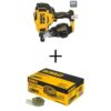 DEWALT DCN45RNBWR3DGAL 20V MAX 15-Degree Cordless Roofing Nailer (Tool Only) w/1-1/4 in. x 0.120-GA Galvanized Coil Roofing Nails (7,200 Pack)