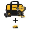 DEWALT DCN45RND1W204 20V MAX Lithium-Ion 15-Degree Cordless Roofing Nailer Kit with 4.0Ah Battery Pack, 2.0Ah Battery Pack, Charger and Bag