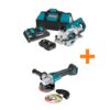Makita XSR01PT-XAG04Z 18V X2 LXT 5.0Ah (36V) Brushless Rear Handle 7-1/4 in. Circular Saw Kit w/bonus 18V LXT Brushless Cut-Off/Angle Grinder