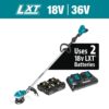 Makita XRU15PT1 LXT 18V X2 (36V) Lithium-Ion Brushless Cordless String Trimmer Kit with Four 5.0 Ah Batteries