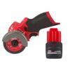Milwaukee 2522-20-48-11-2425 M12 FUEL 12V Lithium-Ion Brushless Cordless 3 in. Cut Off Saw w/High Output 2.5Ah Battery