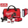 Milwaukee 2522-21XC-2367-20 M12 FUEL 12V 3 in. Lithium-Ion Brushless Cordless Cut Off Saw Kit with M12 ROVER Service Light