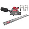 Milwaukee 2831-20-48-08-0571-48-08-0573 M18 FUEL 18V Li-Ion Cordless Brushless 6-1/2 in. Plunge Cut Track Saw w/ 55 in. Track Saw Guide Rail & Track Clamps